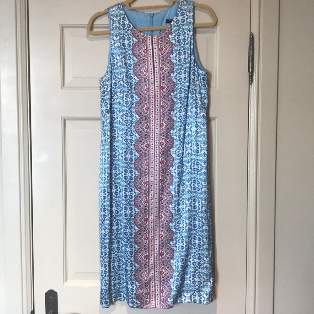 NANETTE LEPORE NWT Blue floral sleeveless dress